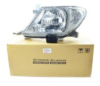 Genuine Toyota Left Hand Headlamp 2008 - 08/2011 - Clear Indicator lens