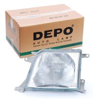 Depo Left Hand Headlamp Patterned Frosted Lens