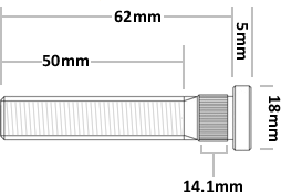 Toyota Extended Front Wheel Stud 